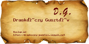 Draskóczy Gusztáv névjegykártya